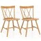 Farmhouse Dining Chair Set of 2, Rubber Wood Frame, Comfortable Seating for Kitchen and Dining Rooms